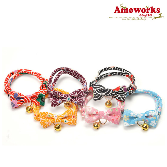 Amoworks 項圈 縐綢和風結