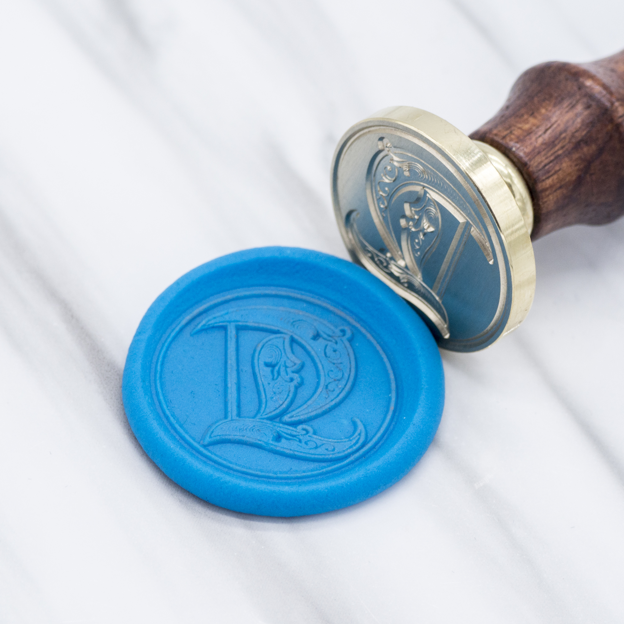 Ready Made Wax Seal Stamp - Gothic Initial Wax Seal Stamp