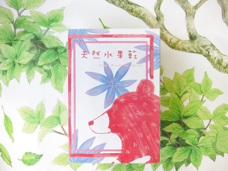 冬戀熊造型書水果乾小禮盒5入