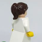 Lego 87990 Minifig, Hair Female Ponytail and Swept Sideways Fringe