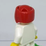 96204 Red Minifig Headgear Helmet Boxing