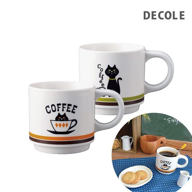 DECOLE 貓咪咖啡杯