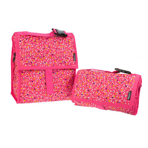 美國 packit /PACKIT冰酷 多功能冷藏袋-桃紅圓點