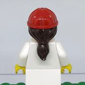 16178 Red Minifig Headgear Helmet Construction