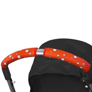 City Grips 推車手把保護套 -單把長版手款 (亮紅星星) [總代理公司貨]