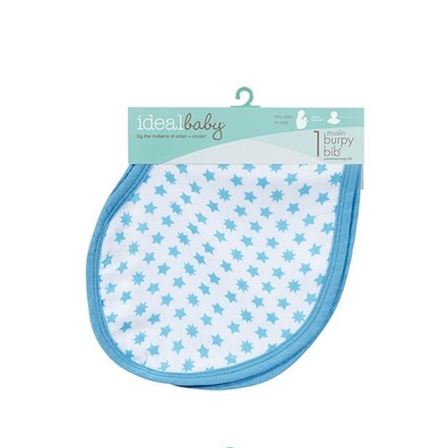 美國idealbaby 幼兒打嗝巾(1入)-藍星星系列 IB303【美國 aden+anais副牌】