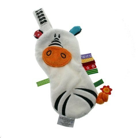 【出清特價】比利時LABEL LABEL 奶嘴鏈安撫巾 - 假日系列 - 斑馬(戒奶嘴及長牙的好幫手)