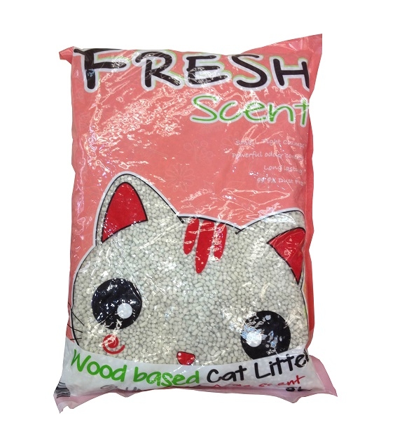 Frsh Scent Wooden Powder Clumping Cat Litter (Apple Frequence) 5L