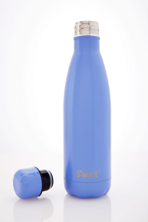 S'well Satin DTM-Monaco Blue- 17oz 美國時尚不鏽鋼保冷.保溫瓶(500ml)