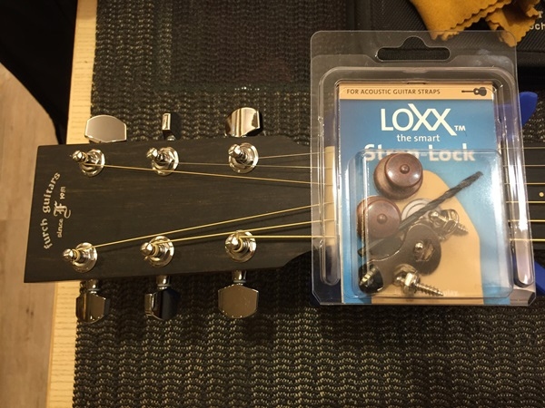 Furch木吉他安裝Loxx安全背帶扣