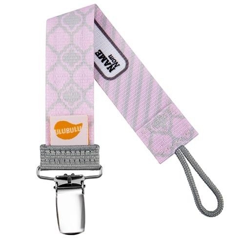 美國 Ulubulu 安撫奶嘴夾-粉色馬卡龍