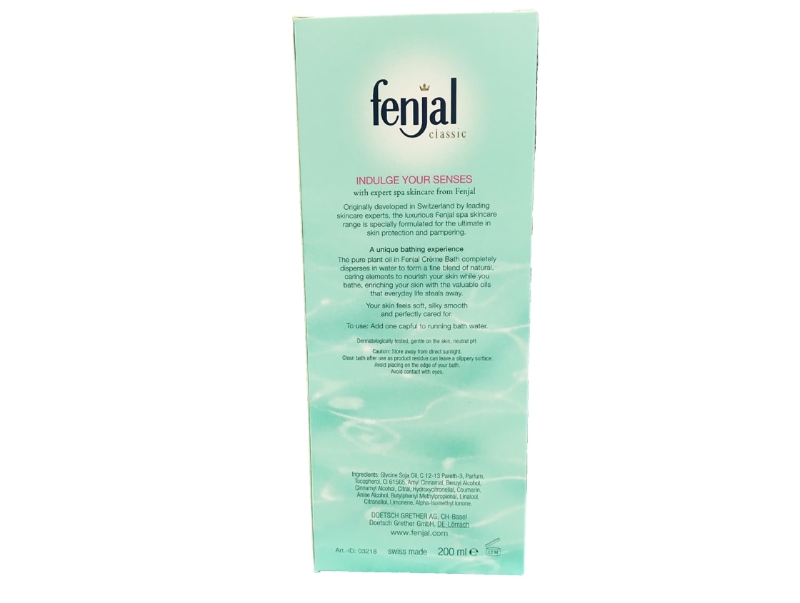 Fenjal Classic Crème Bath Oil 200ml