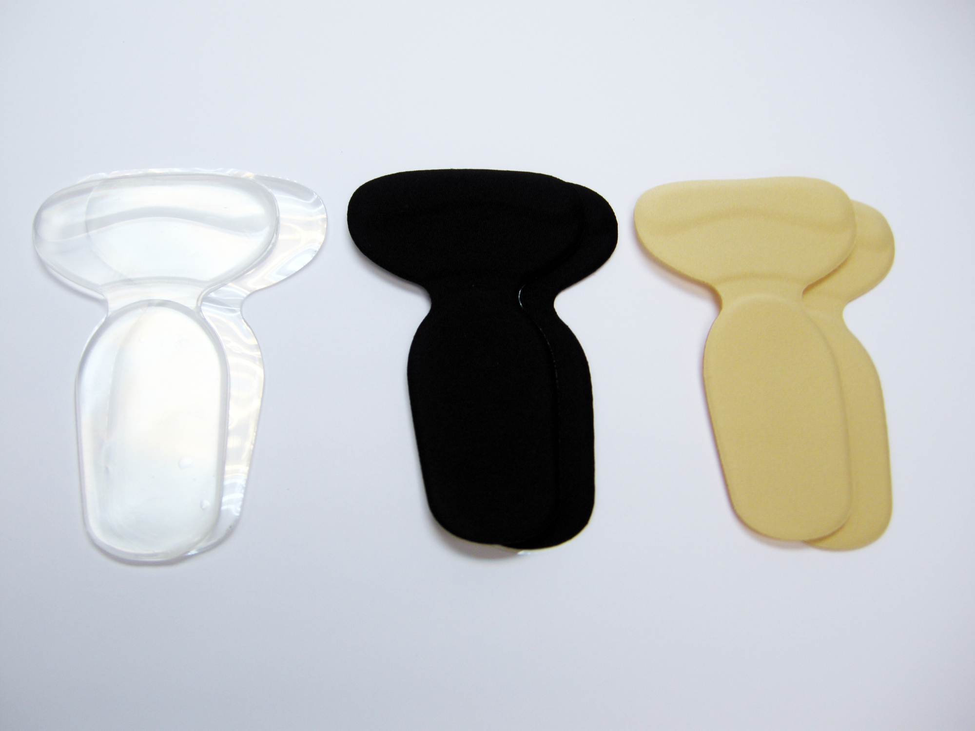 2合1矽膠T形防刮及吸震鞋墊鞋貼 (黑色,玉色,透明)