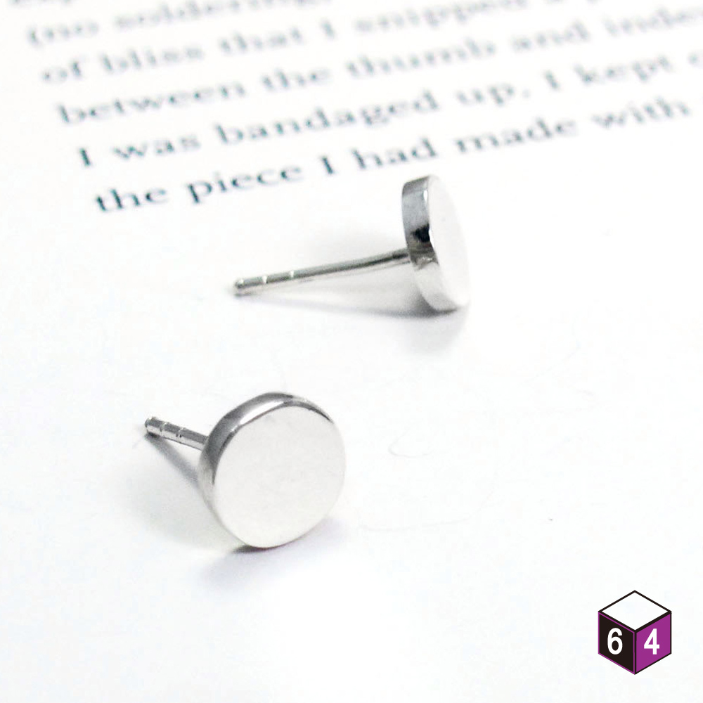 小圓耳環(大) 925純銀耳環 基本款耳針