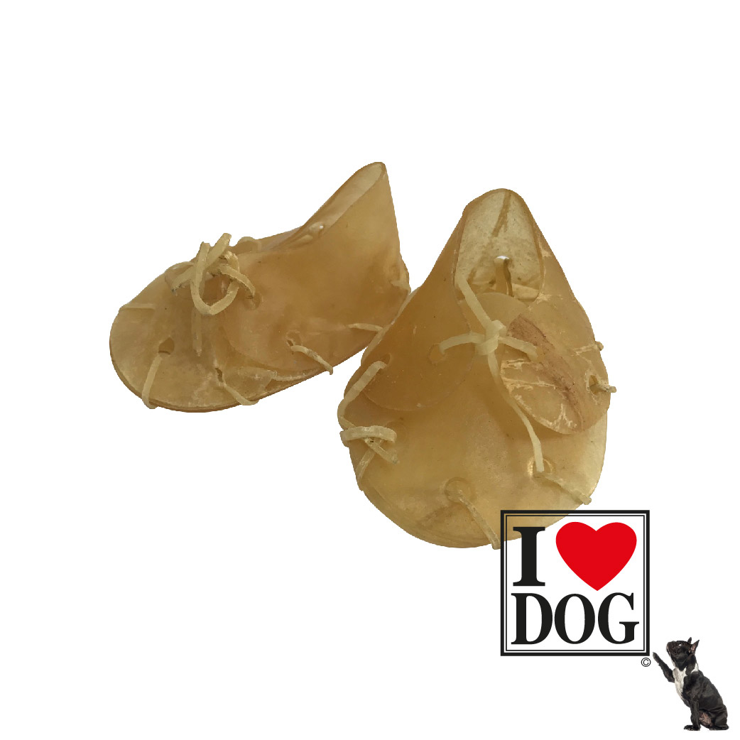 ILoveDOG Rawhide Shoe-shaped Bones 3' (15pcs)