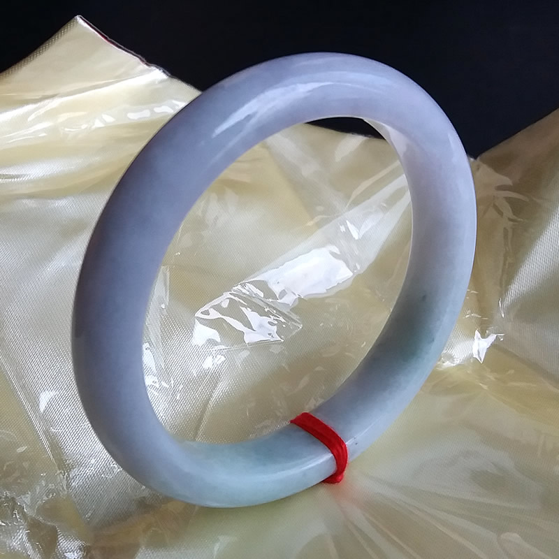 J233 冰糯春彩帶紫玉鐲 56mm (1.5)