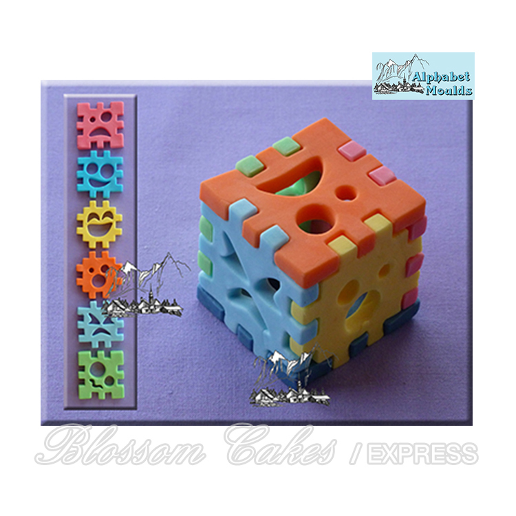 '3D Cube Set' Sugarcraft Silicone Mould