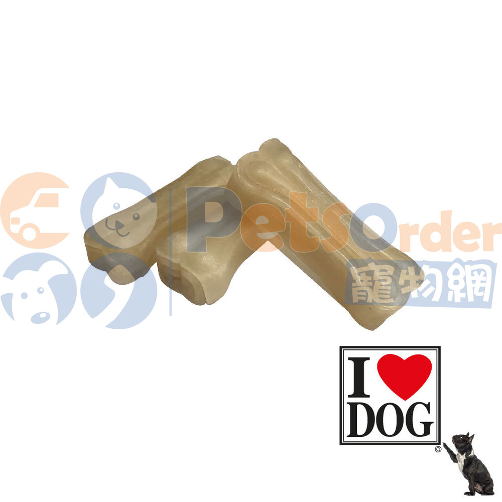 ILoveDOG Rawhide Bite Bones (12x2")