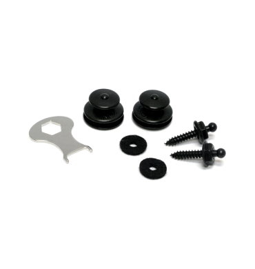 Loxx 德製安全肩帶釦-吉他/貝斯-霧黑 (鍍鉻) 安全背帶扣 背帶釘 牢固 第 3 張圖片｜三峽吉他 / Bass