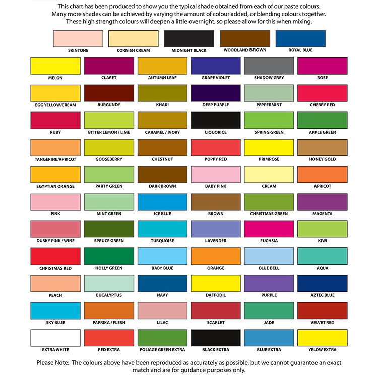 Sugarflair Spectral Concentrated Paste Colour 25g (Various Colours Available)