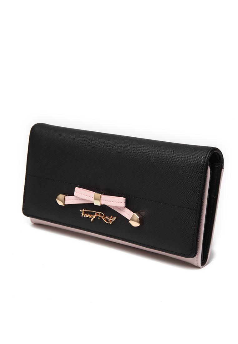 Fancy Bow Bow Long Fold Wallet