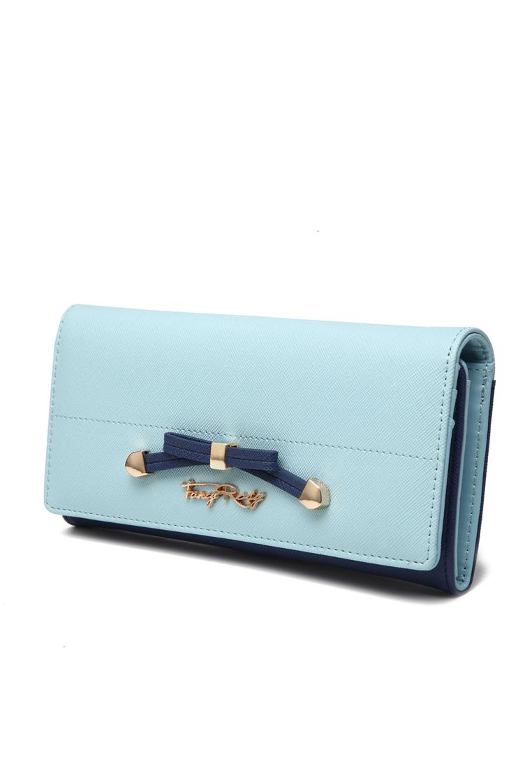 Fancy Bow Bow Long Fold Wallet