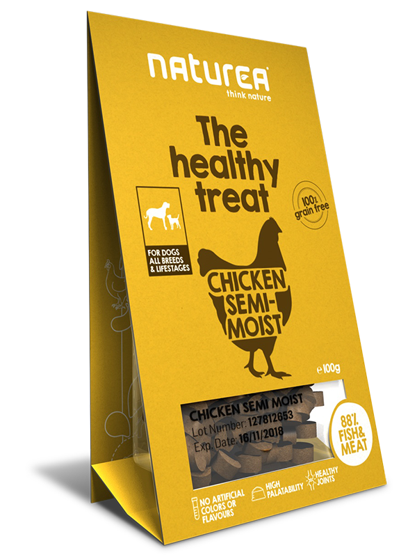 [$105/4] Naturea 犬用鮮肉半濕小食-雞肉100g