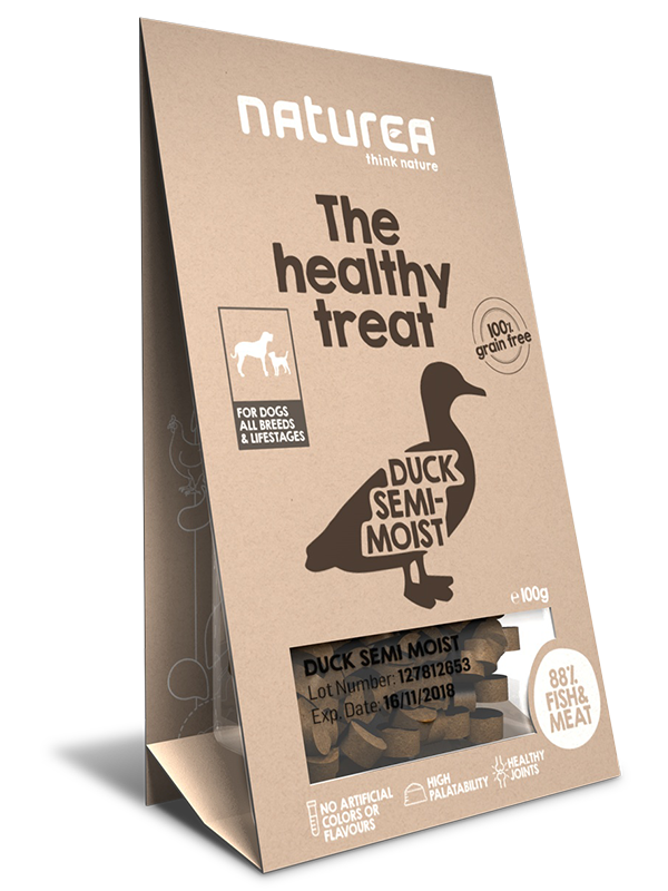 [$105/4] Naturea 犬用鮮肉半濕小食-鴨肉100g