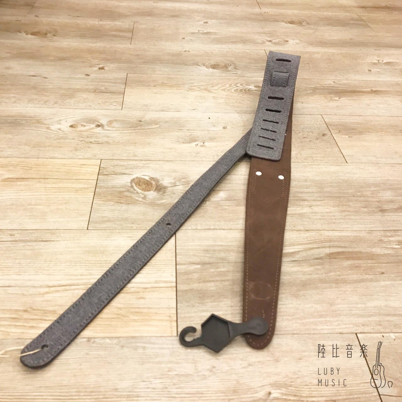 牛仔背帶 吉他背帶 灰色 質感 型男必備