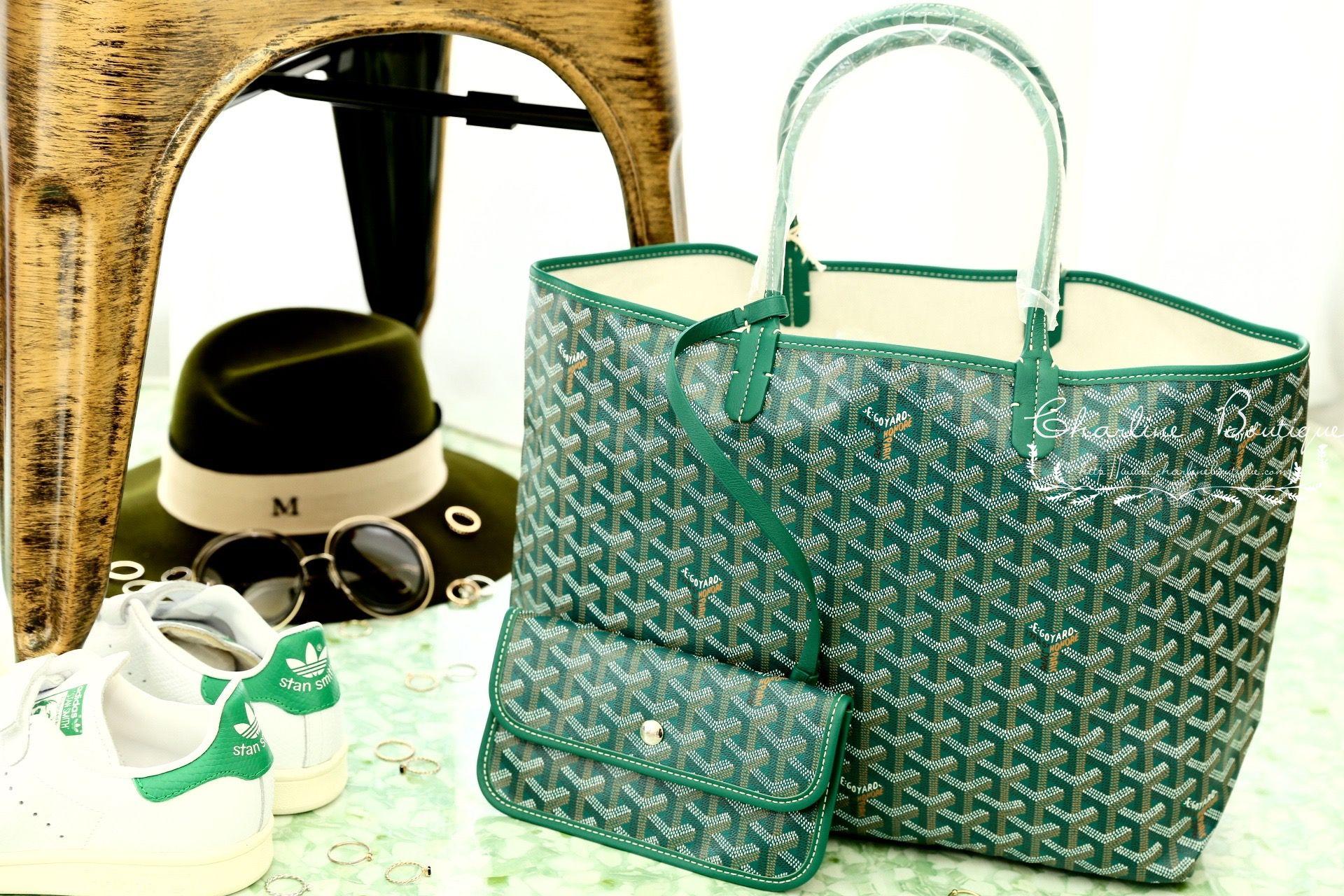 Goyard Sac Saint Louis PM Tote Bag 綠色綠提把小型無拉鍊托特包-Charline Boutique 精品代購