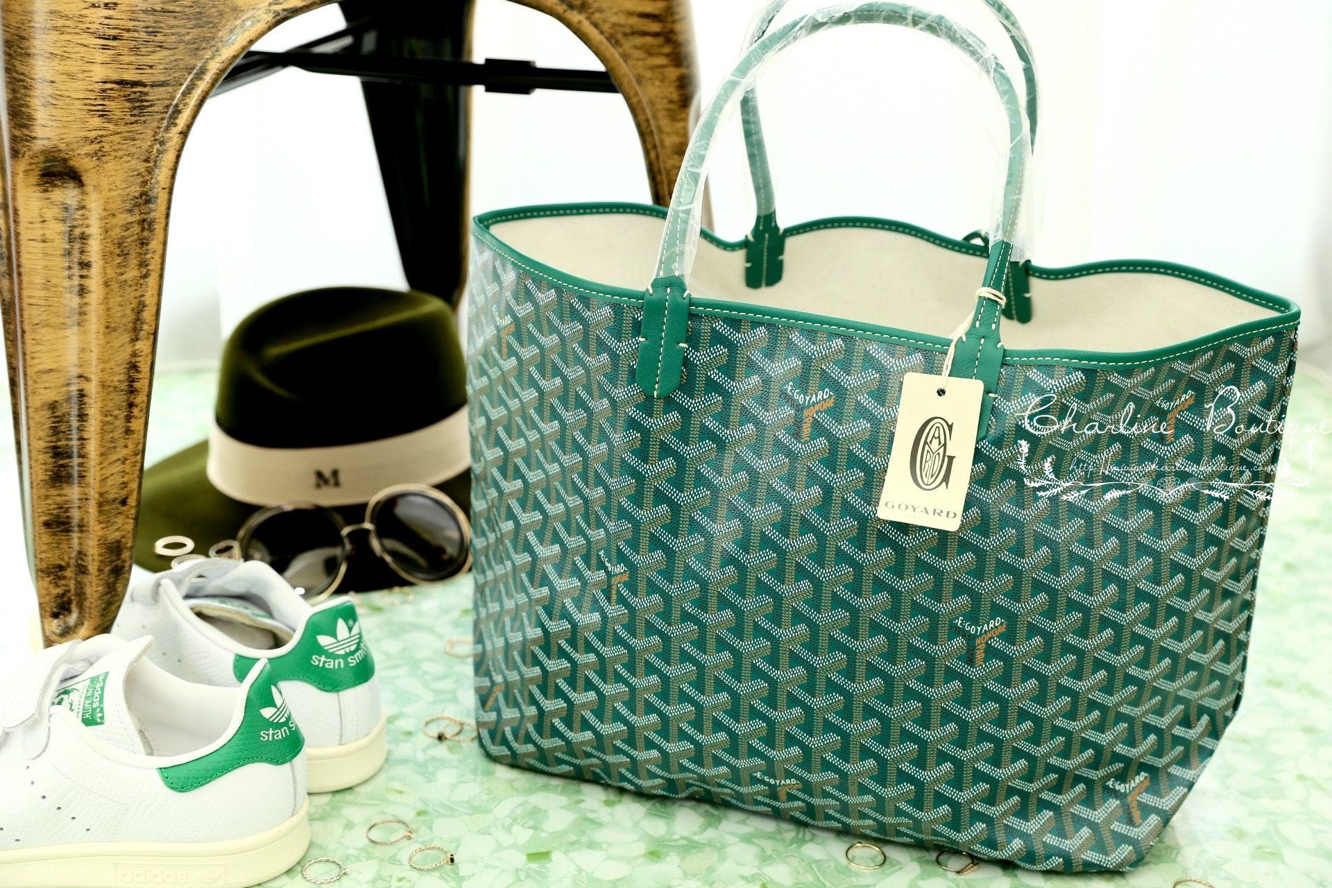 Goyard Sac Saint Louis PM Tote Bag 綠色綠提把小型無拉鍊托特包-Charline Boutique 精品代購