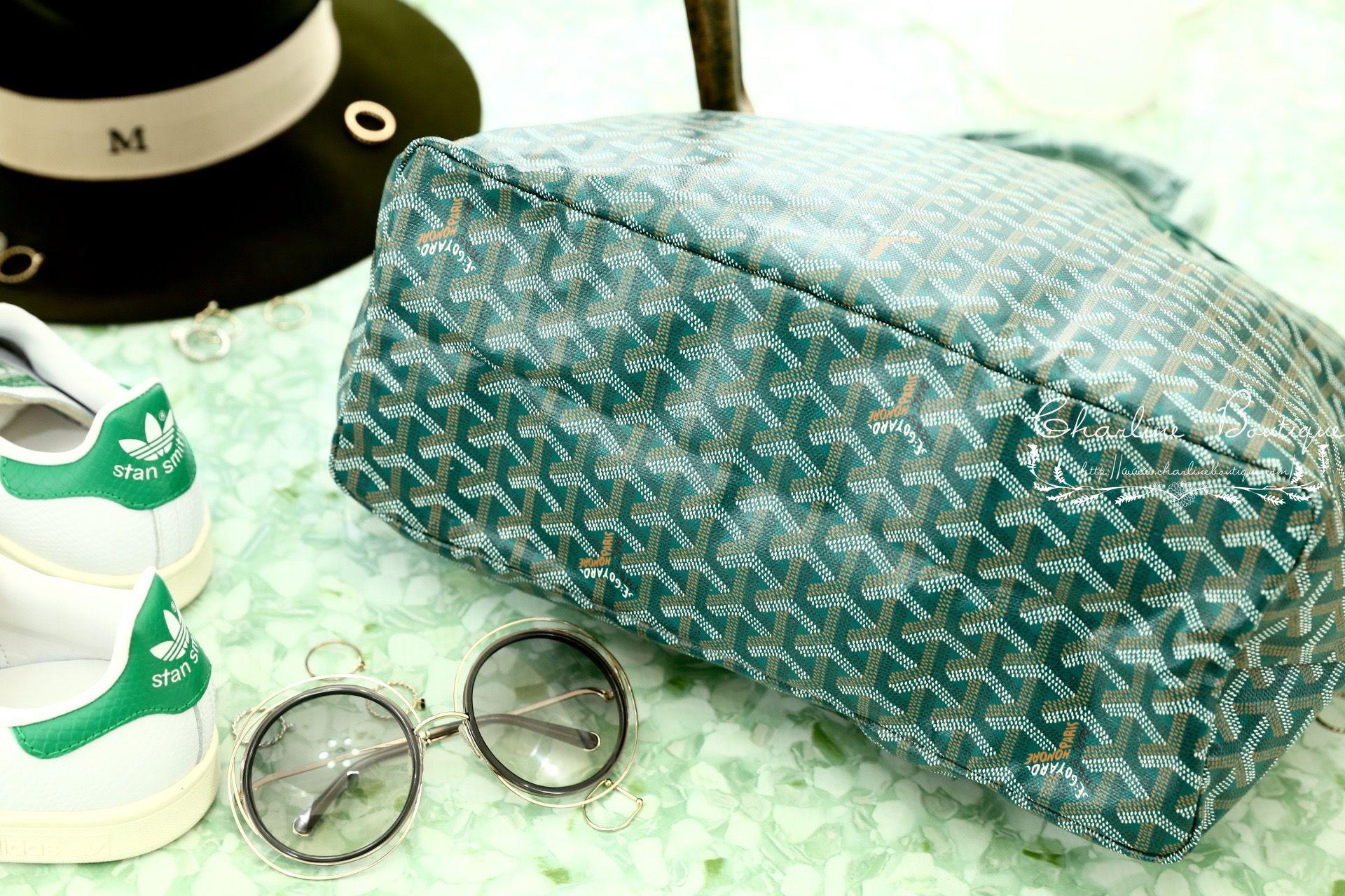 Goyard Sac Saint Louis PM Tote Bag 綠色綠提把小型無拉鍊托特包-Charline Boutique 精品代購