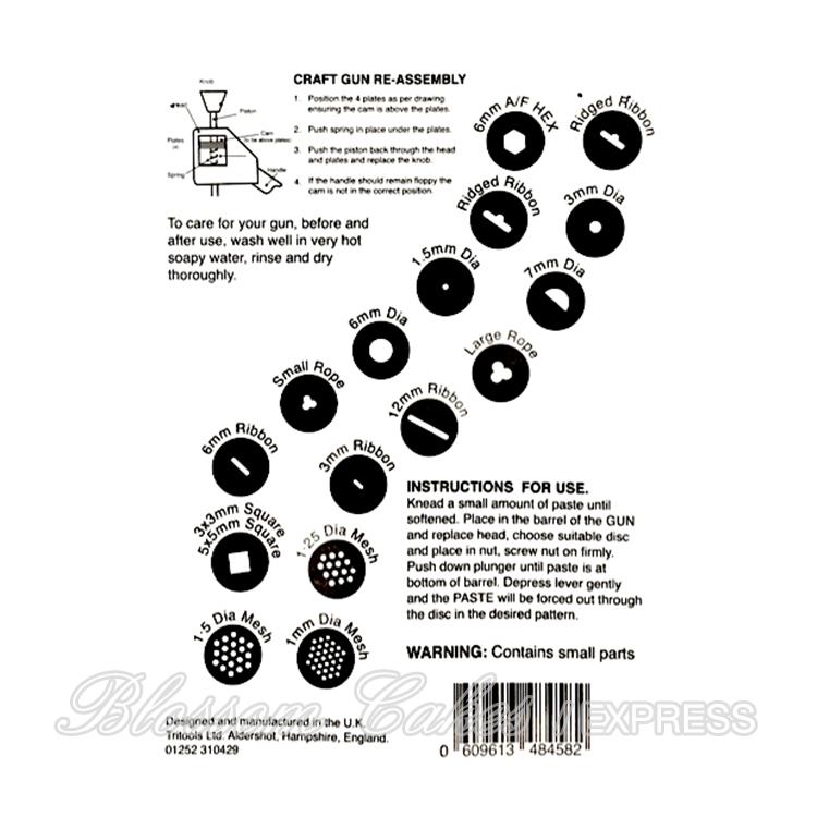 Tritools Sugarcraft Gun with 17 Design Discs