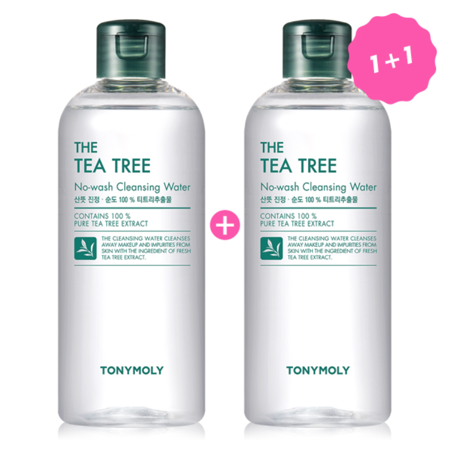 TonyMoly The Tea Tree No-wash Cleansing Water 300ml 1+1