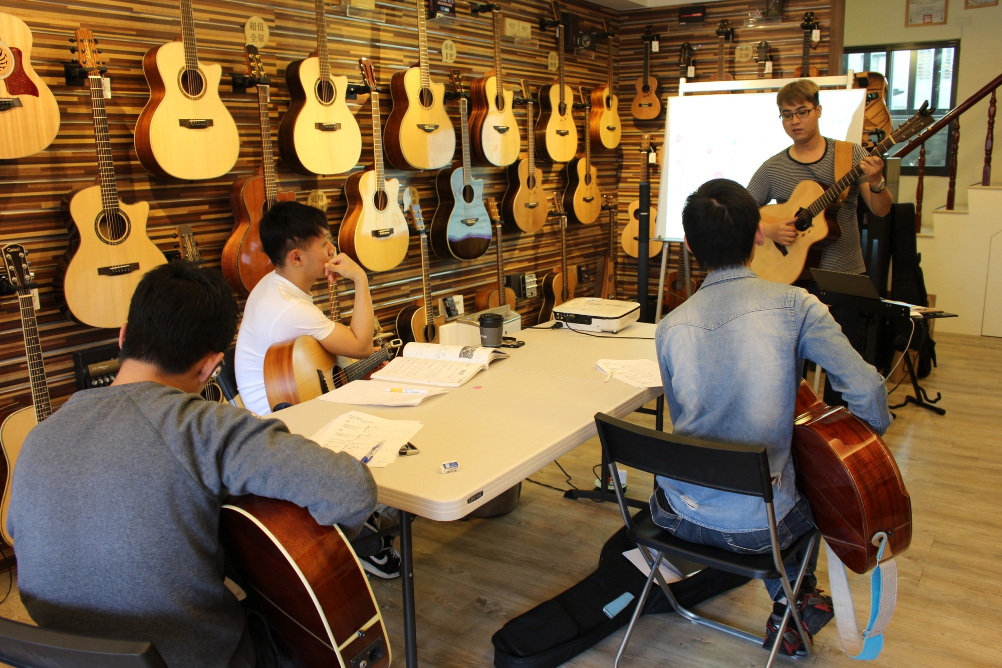 黃彥陸老師的突破基本伴奏的吉他職人講座-上課剪影