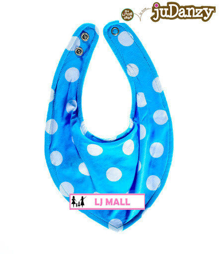 美國My Little Legs 可調雙扣 圍兜/圍巾-藍色點點