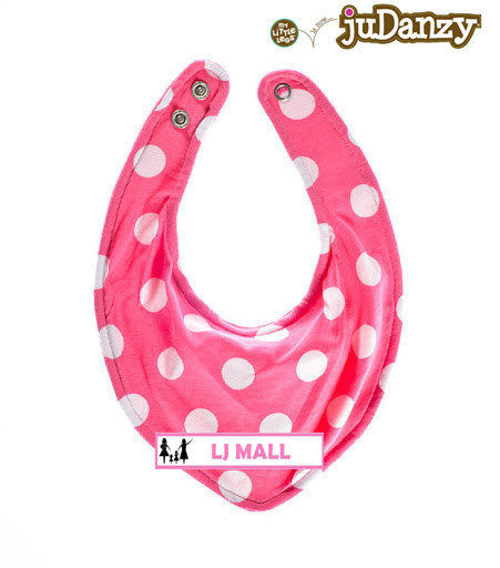 美國My Little Legs 可調雙扣 圍兜/圍巾-粉紅點點