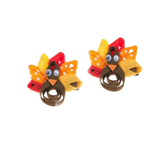 【出清特價】美國 my little legs 手工髮飾組 -孔雀