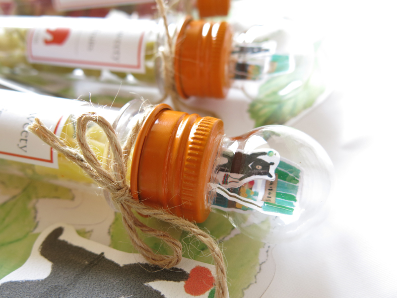 水果熊老闆-玻璃球試管造型繽紛小果乾