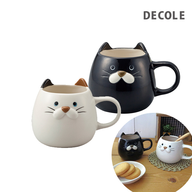 DECOLE 胖胖貓馬克杯