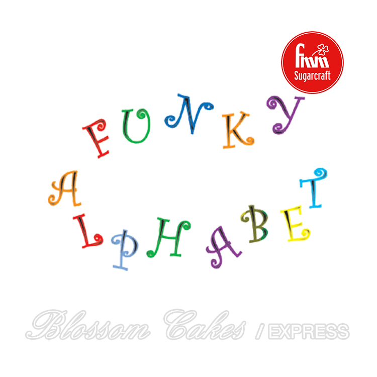 FMM Funky Alphabet & Numbers Cutter Set - Upper Case 4cm