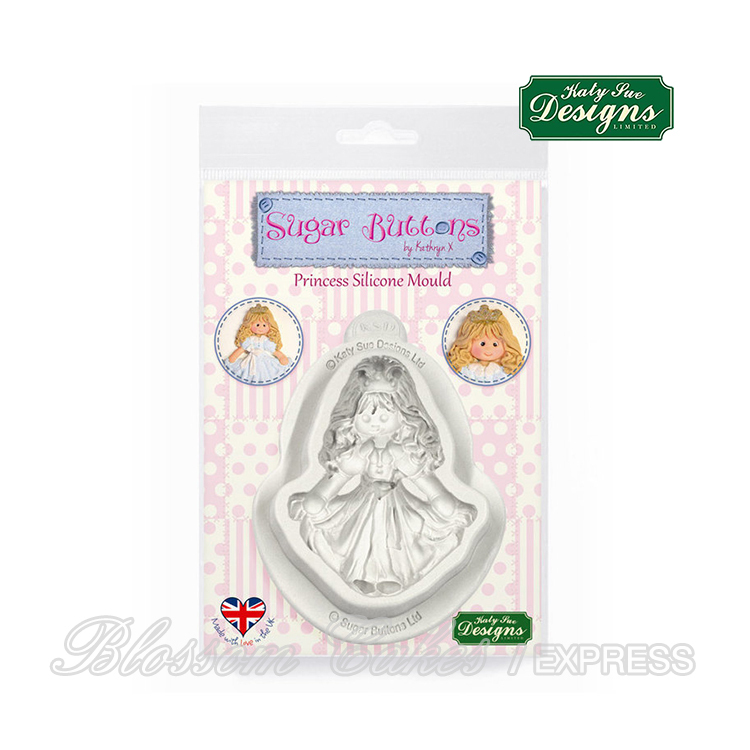 Katy Sue Sugar Buttons - Princess - Silicone Mould