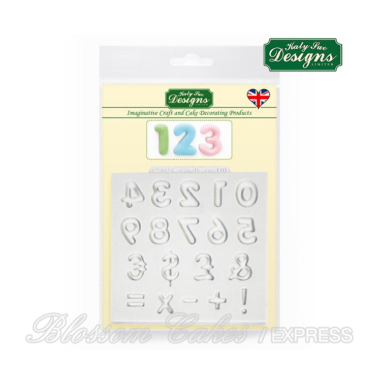 Katy Sue Design Mat - Domed Numbers - Silicone Mould