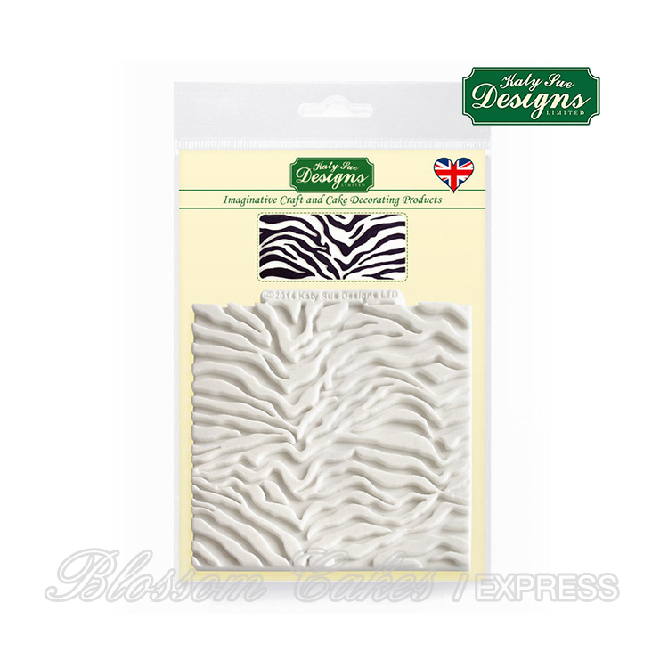Katy Sue Design Mat - Zebra Print - Silicone Mould