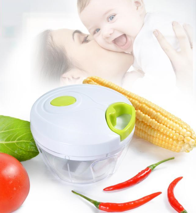 拉繩碎肉切菜器 (白色/綠色) 火鍋之選