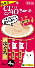 [*任選11件$138*]日本CIAO - 吞拿魚醬貓小食