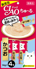 [*任選11件$138*]日本CIAO - 鰹魚醬貓小食
