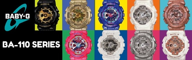 Casio Baby-G BA-110 Series Analog Digital Women Watch