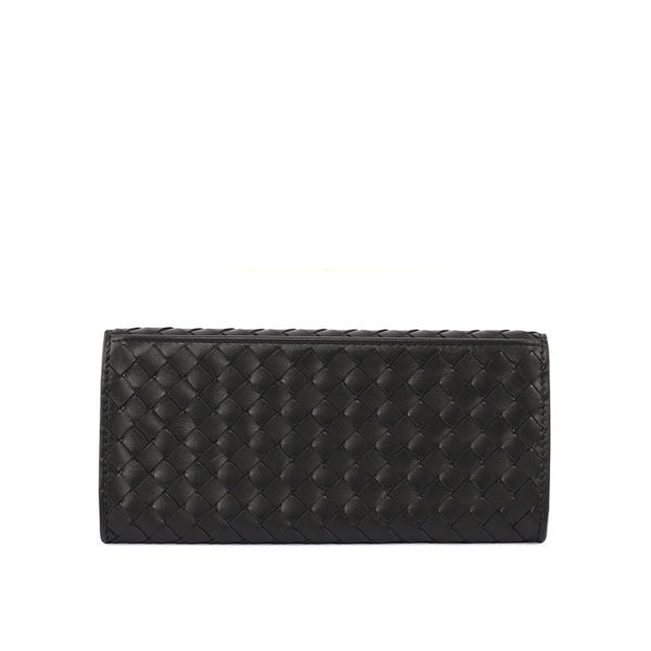 【BOTTEGA VENETA】經典款編織對開長夾