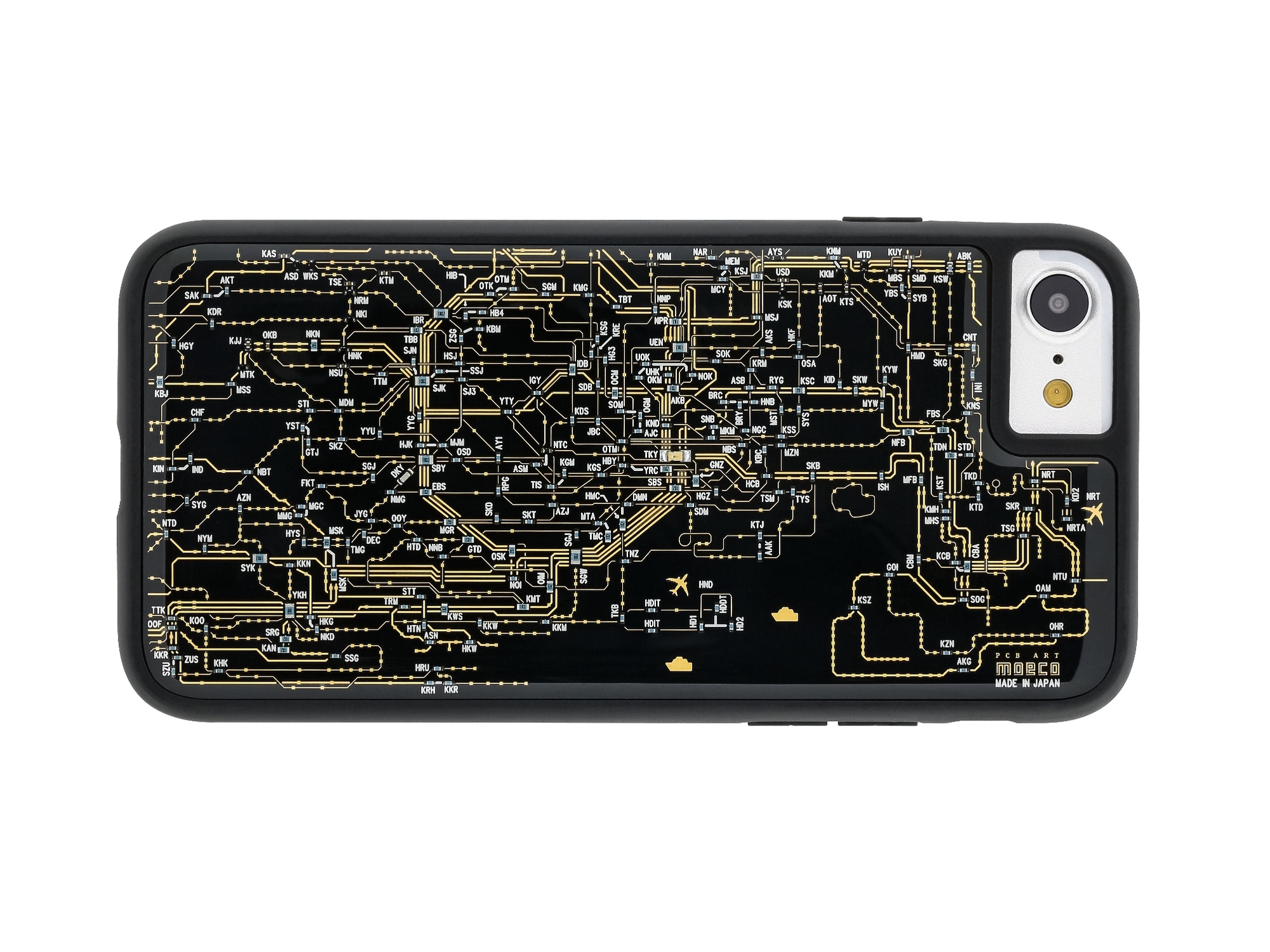 FLASH 東京電路線圖 iPhone7/8 手機殼 ( 黑色 )